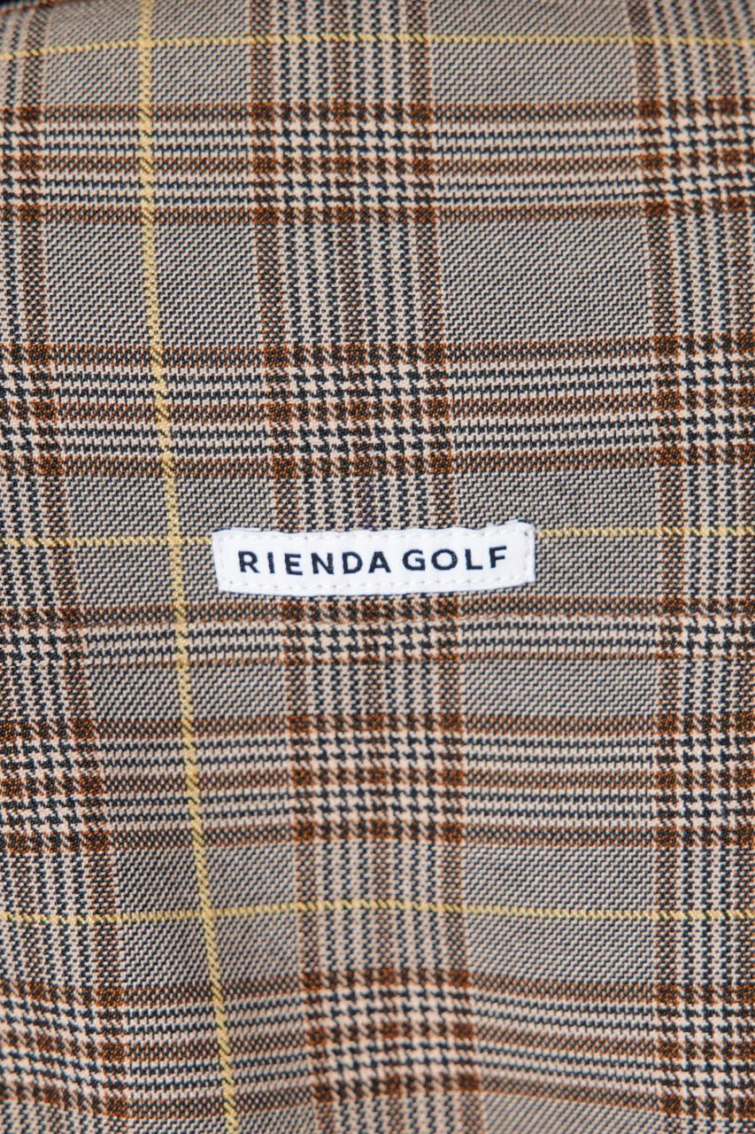 rienda「グレンチェックドロストワンピース」|ワンピース|