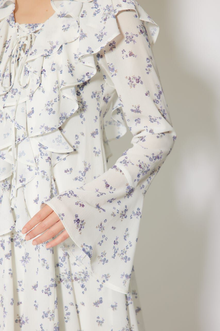 rienda「フリルフレアミニワンピース」|ワンピース|