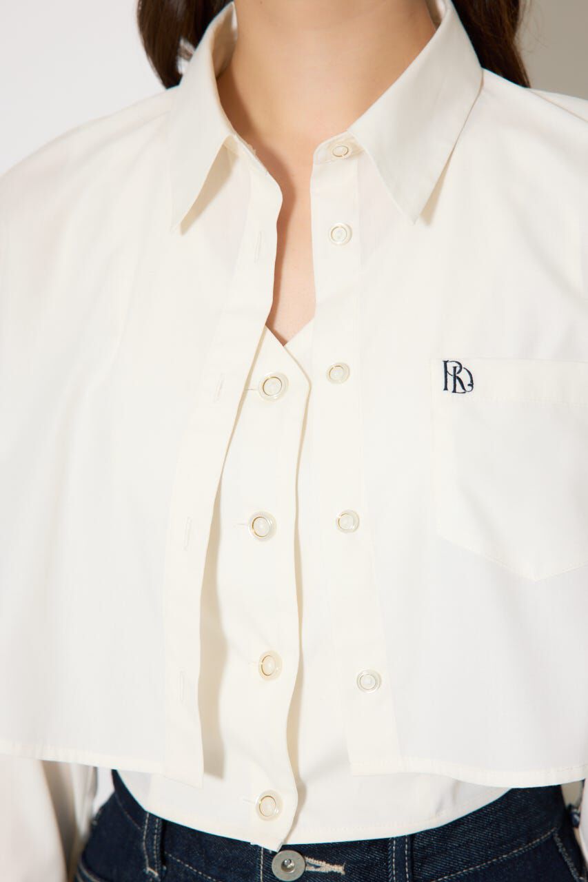 rienda「バックリボンレイヤードシャツ」|シャツ・ブラウス|