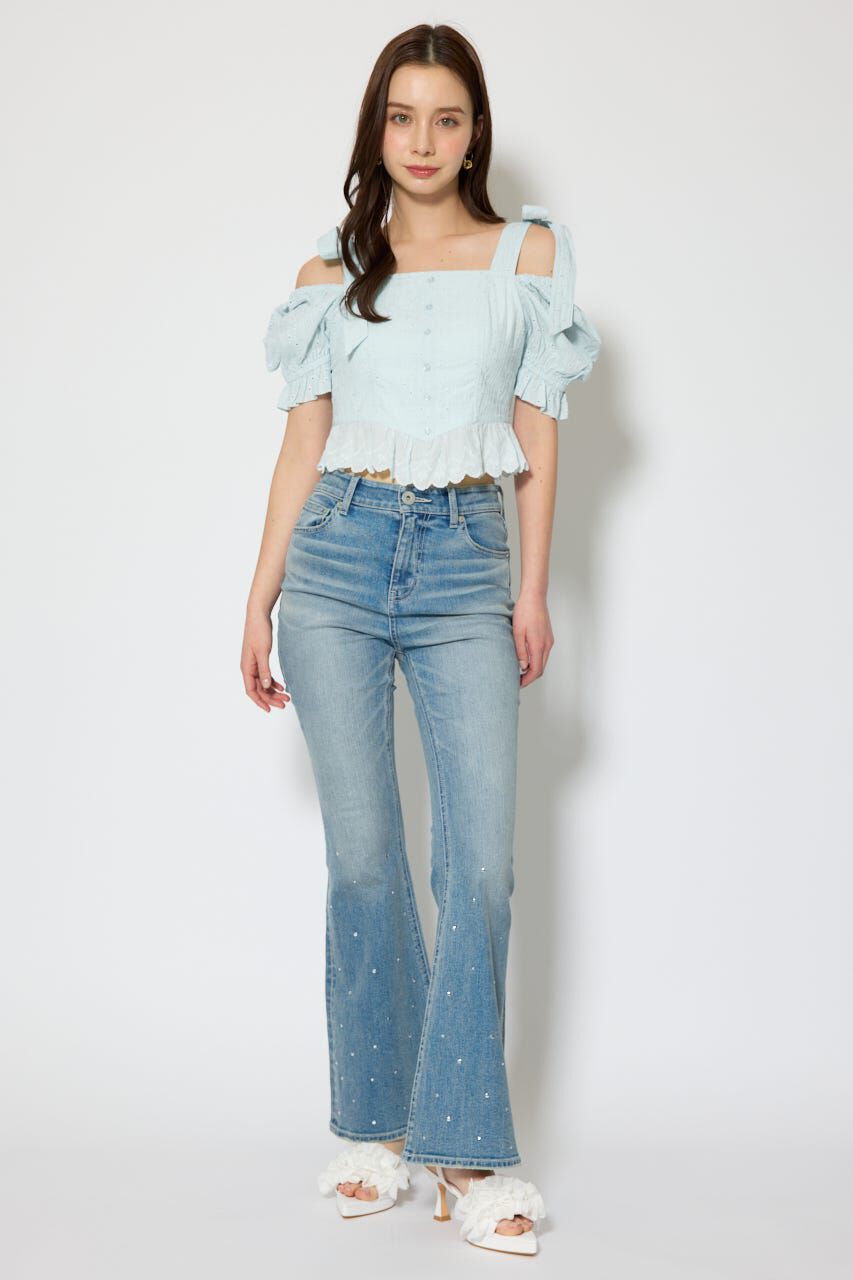 rienda「コットンレースブラウス」|シャツ・ブラウス|