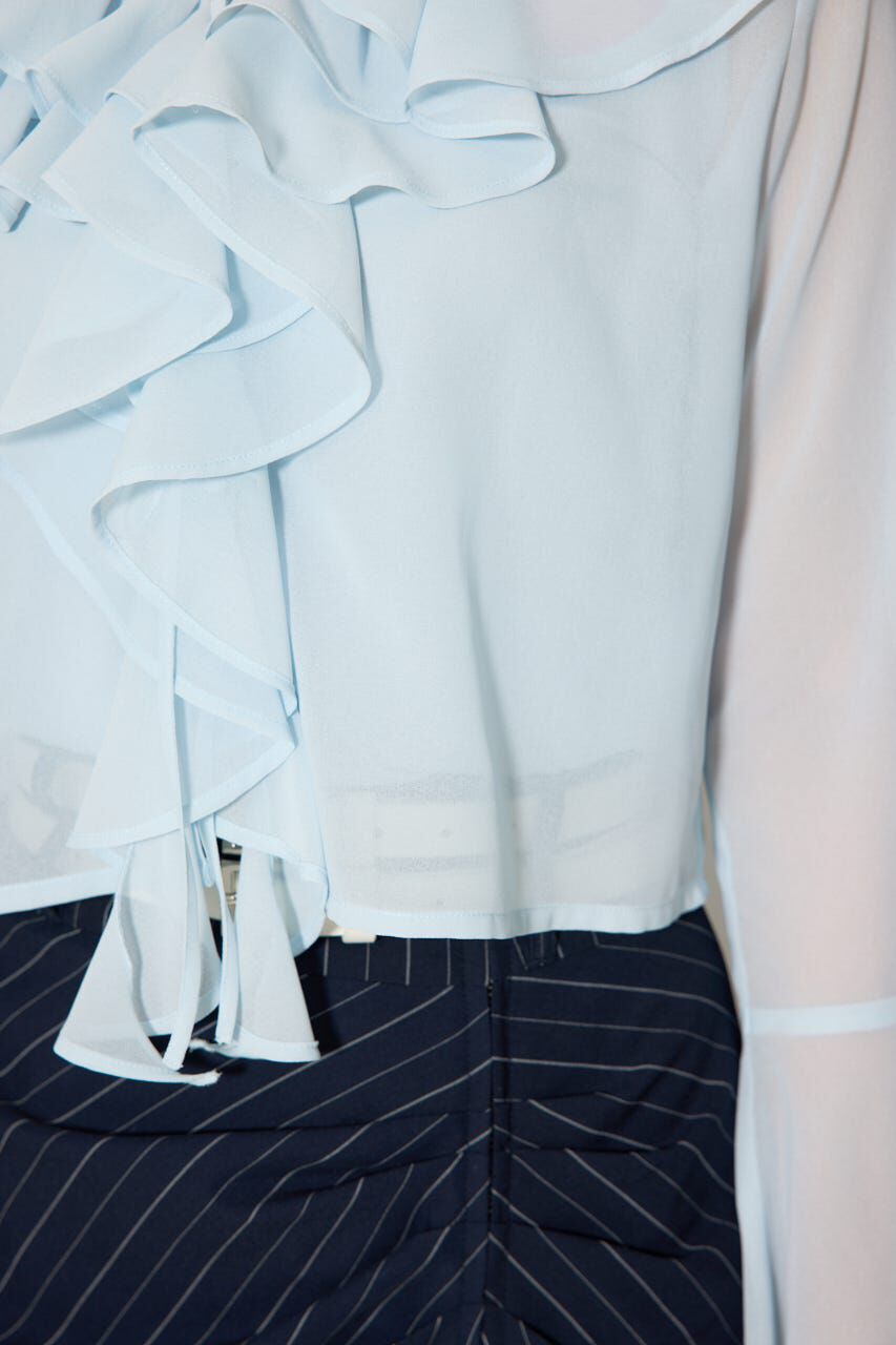 rienda「フリルカラートップス」|シャツ・ブラウス|