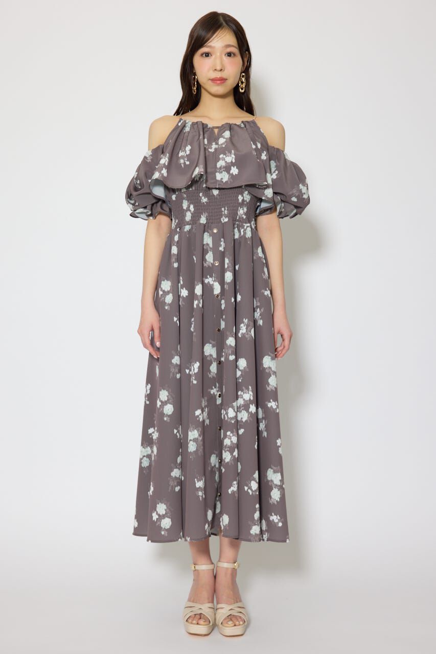 rienda「ウエストシャーリング2WAYフレアワンピース」|ワンピース|