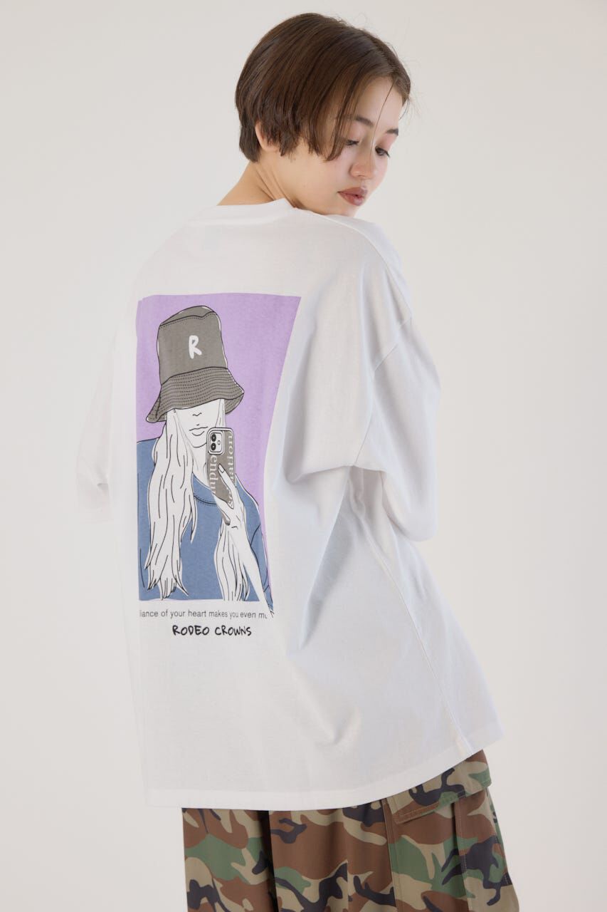 RODEO CROWNS「ボックスガールTシャツ」|Tシャツ・カットソー|O/WHT1