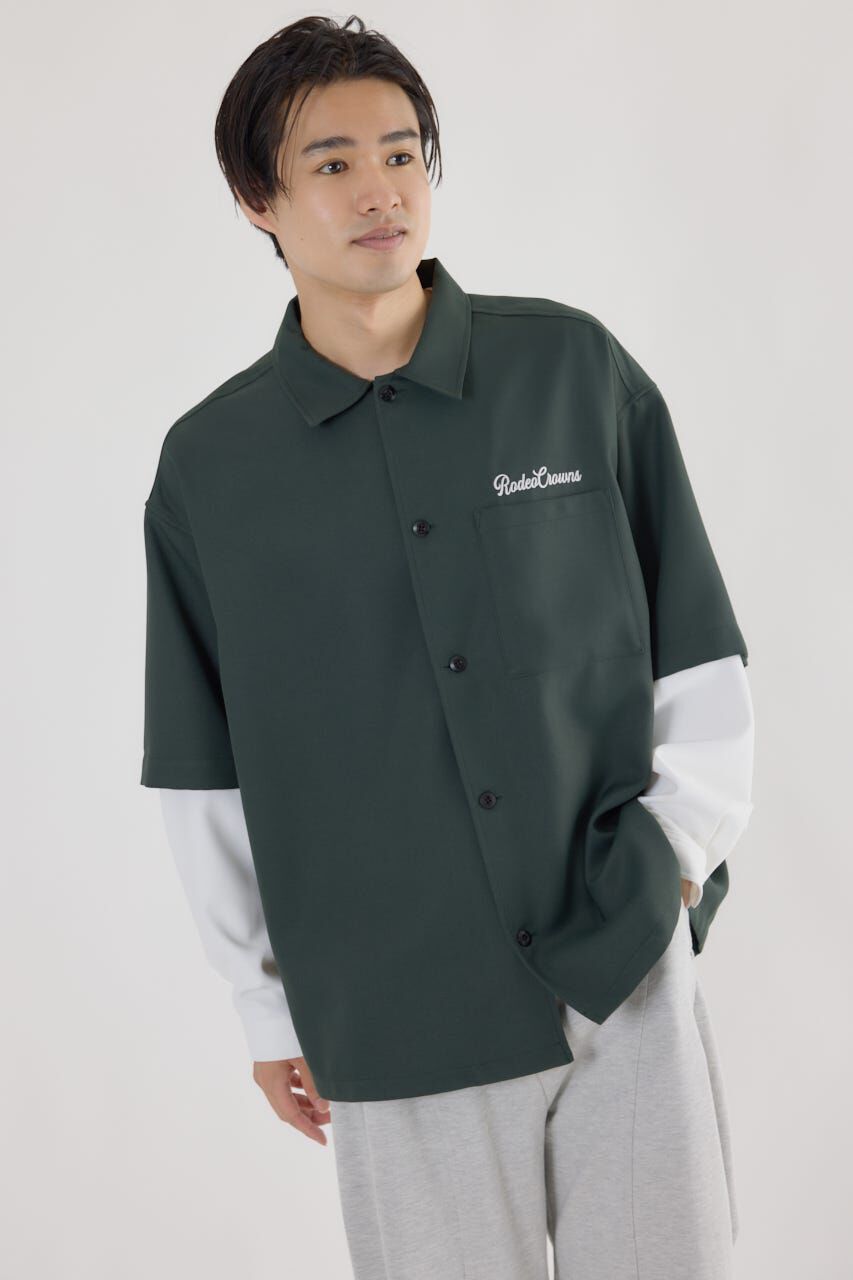 RODEO CROWNS「バックロゴレイヤードシャツ」|シャツ・ブラウス|