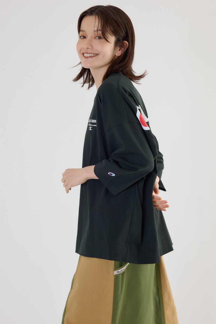 RODEO CROWNS「Champion Vネック7分袖トップス」|パーカー|