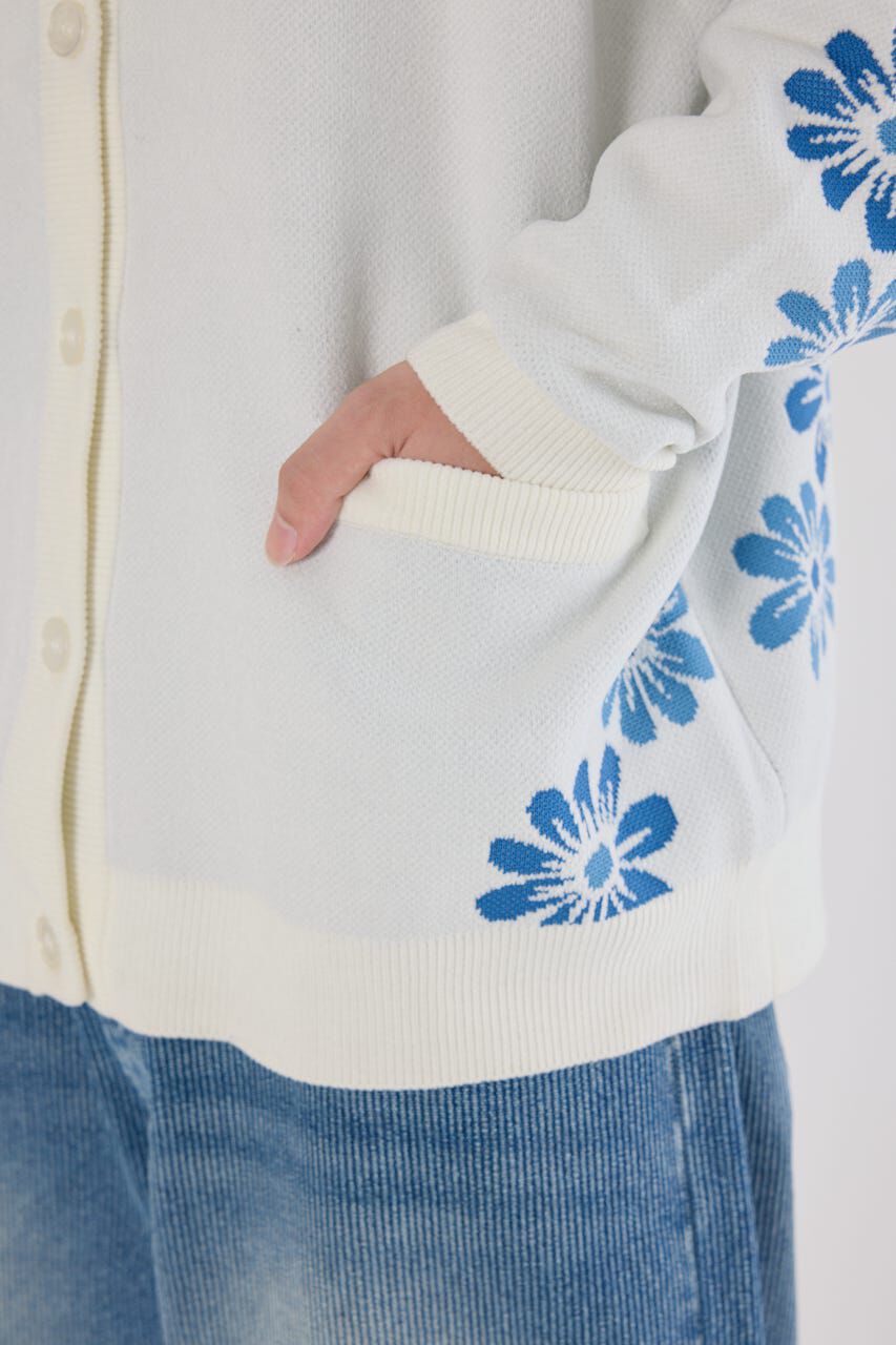 RODEO CROWNS「フォーリングフラワーニットカーディガン」|カーディガン|