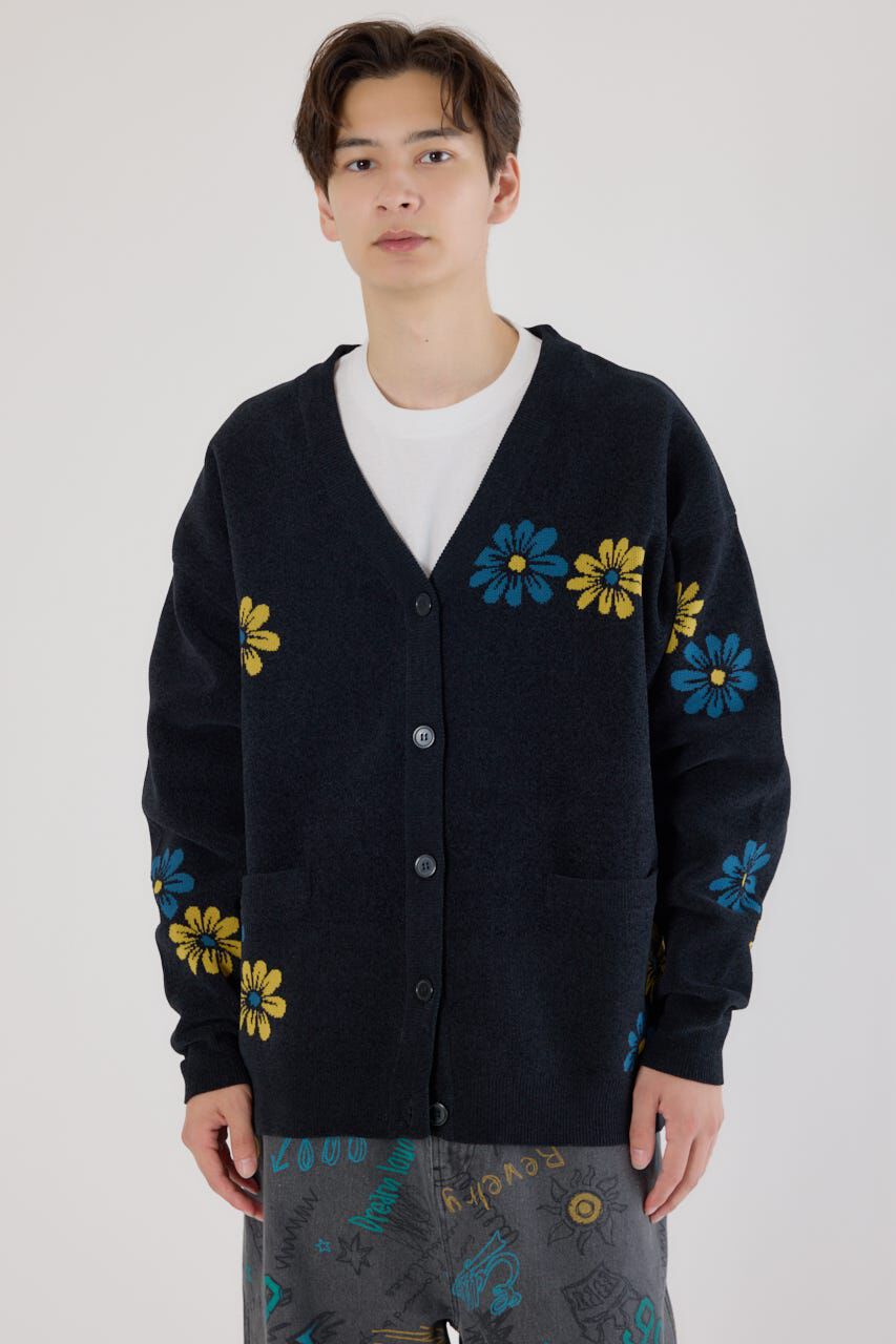RODEO CROWNS「フォーリングフラワーニットカーディガン」|カーディガン|