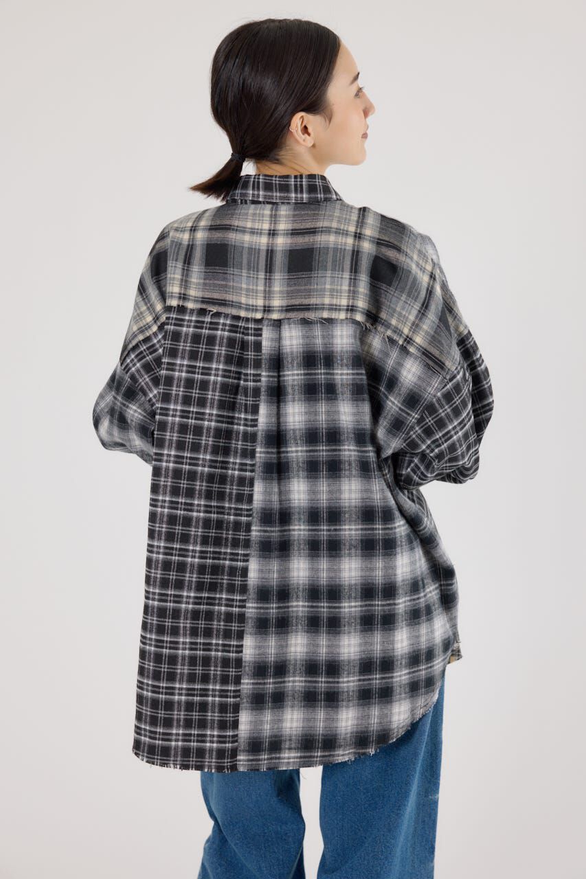 RODEO CROWNS「パッチワークチェックシャツ」|シャツ・ブラウス|