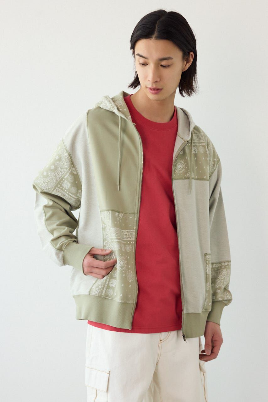 RODEO CROWNS「パッチワークZIPパーカー」|パーカー|