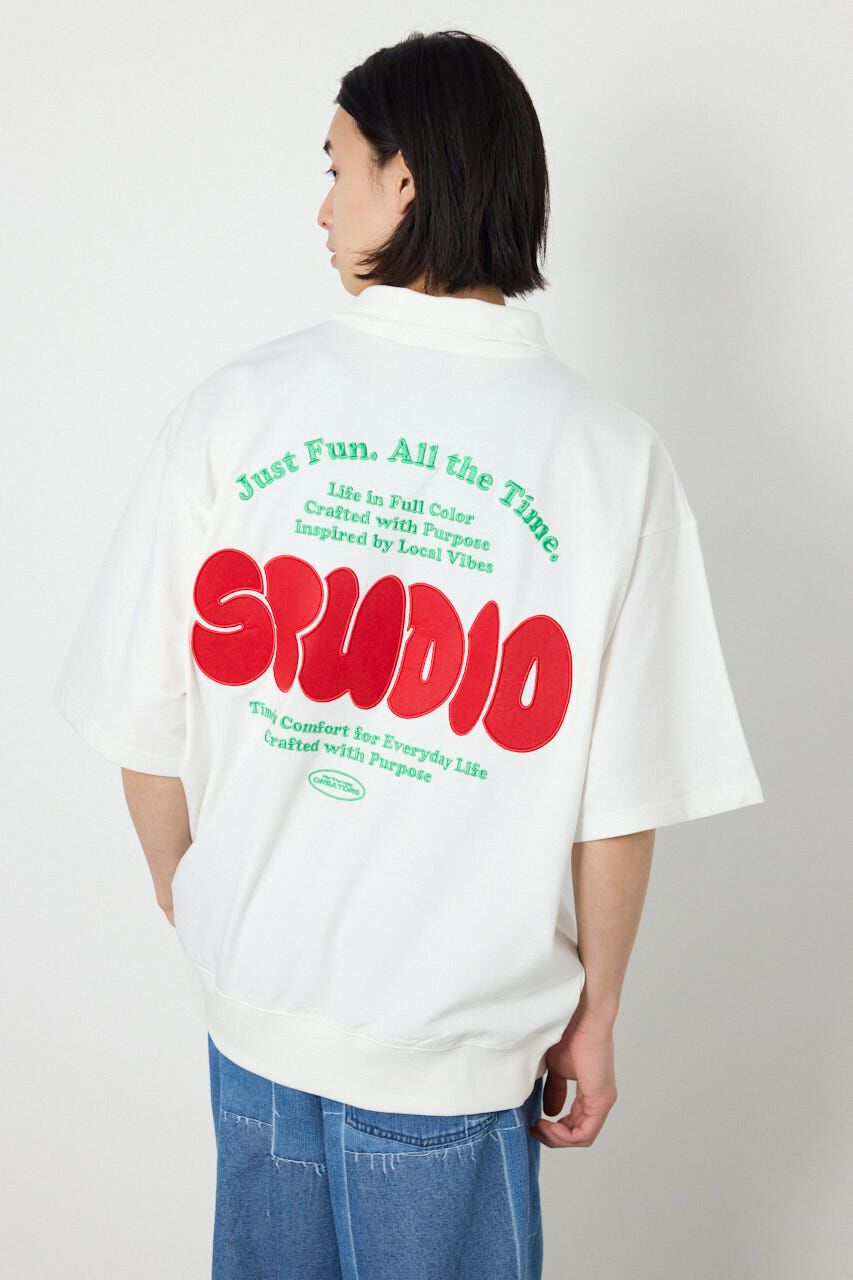 RODEO CROWNS「ライトスウェットZIPポロシャツ」|Tシャツ・カットソー|