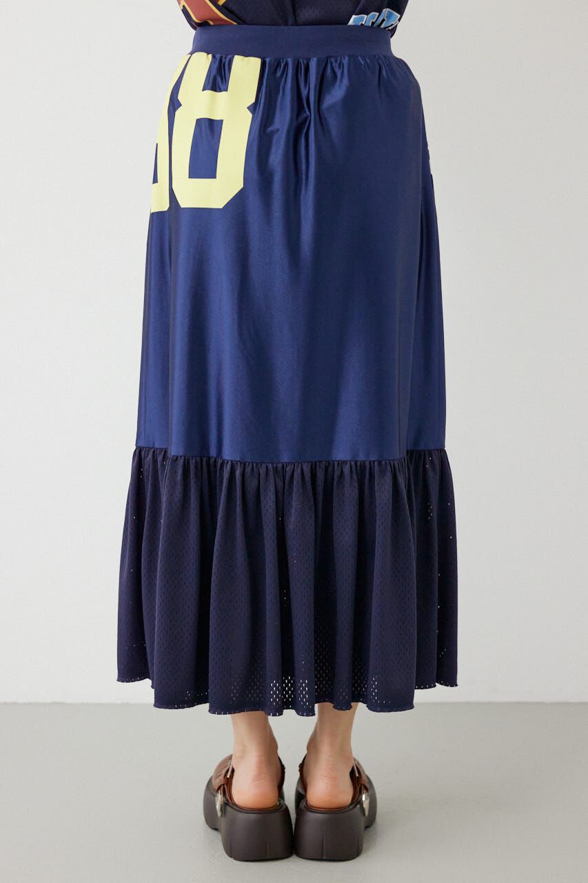 RODEO CROWNS「＜WEB先行アイテム＞リメイク GAMEティアードスカート」|スカート|