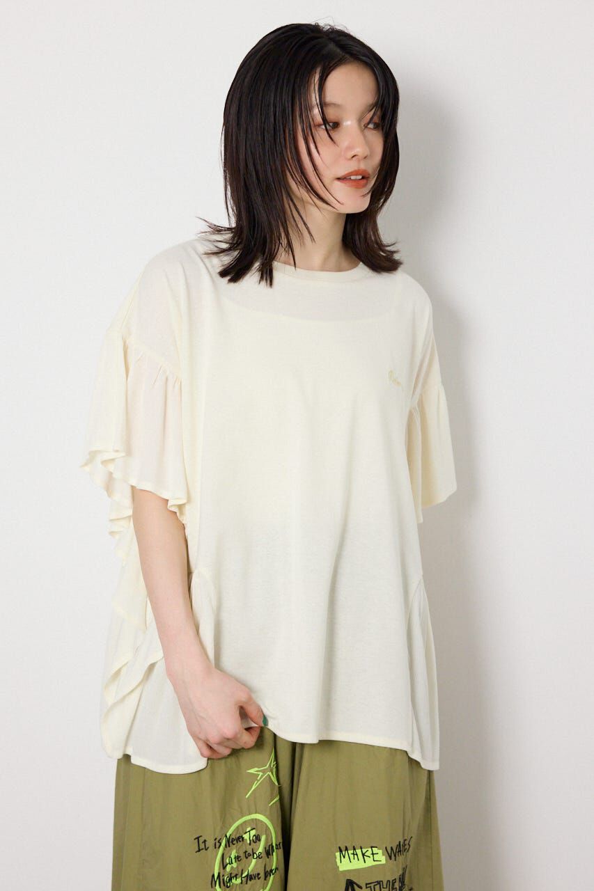 RODEO CROWNS「＜WEB先行アイテム＞レーヨンクレープドッキングフリルトップス」|その他|