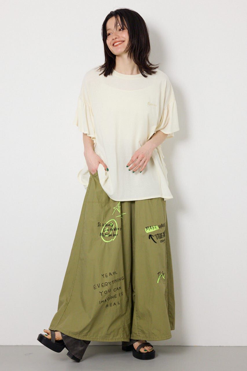 RODEO CROWNS「＜WEB先行アイテム＞レーヨンクレープドッキングフリルトップス」|その他|