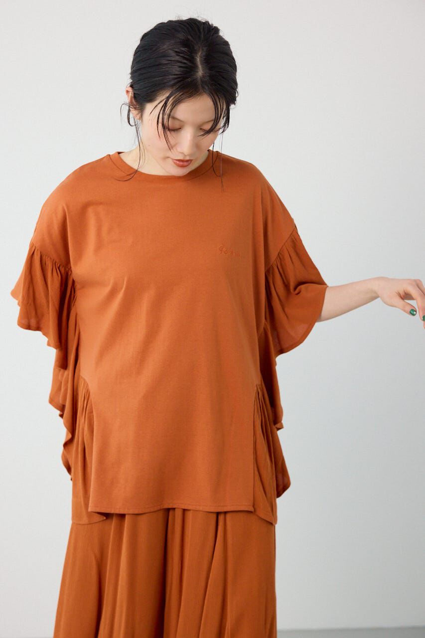 RODEO CROWNS「＜WEB先行アイテム＞レーヨンクレープドッキングフリルトップス」|その他|