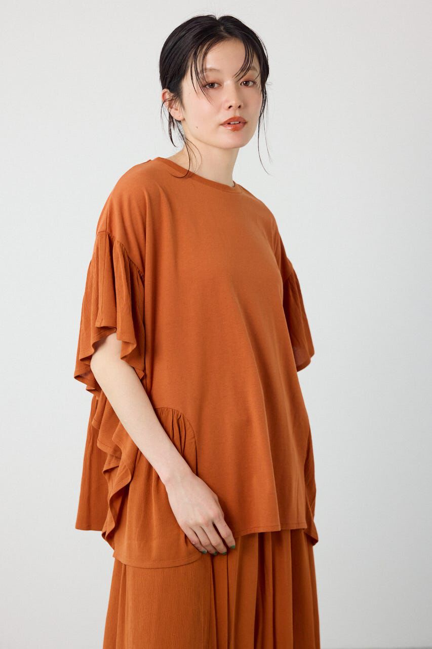 RODEO CROWNS「＜WEB先行アイテム＞レーヨンクレープドッキングフリルトップス」|その他|