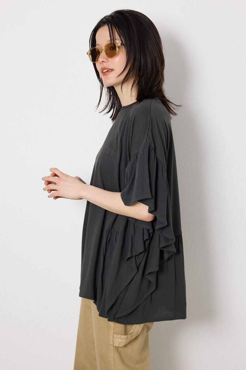 RODEO CROWNS「＜WEB先行アイテム＞レーヨンクレープドッキングフリルトップス」|その他|