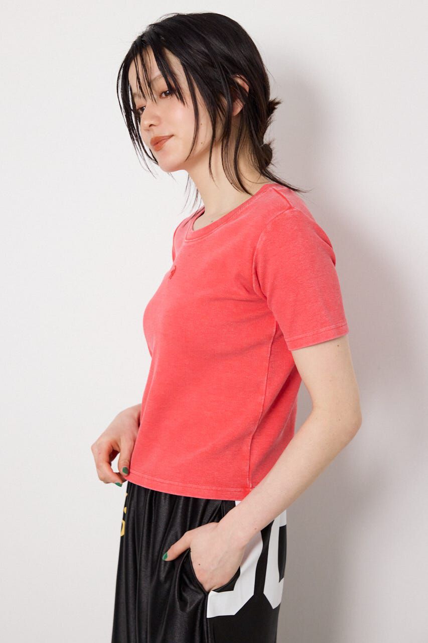 RODEO CROWNS「＜WEB先行アイテム＞ピグメント2wayリブTシャツ」|Tシャツ・カットソー|