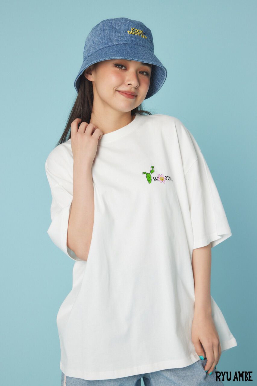 RODEO CROWNS「(Ryu Ambe)MOTIF刺繍Tシャツ」|Tシャツ・カットソー|O/WHT1