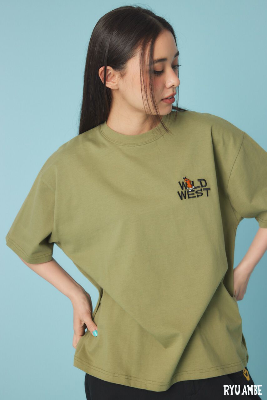 RODEO CROWNS「(Ryu Ambe)MOTIF刺繍Tシャツ」|Tシャツ・カットソー|