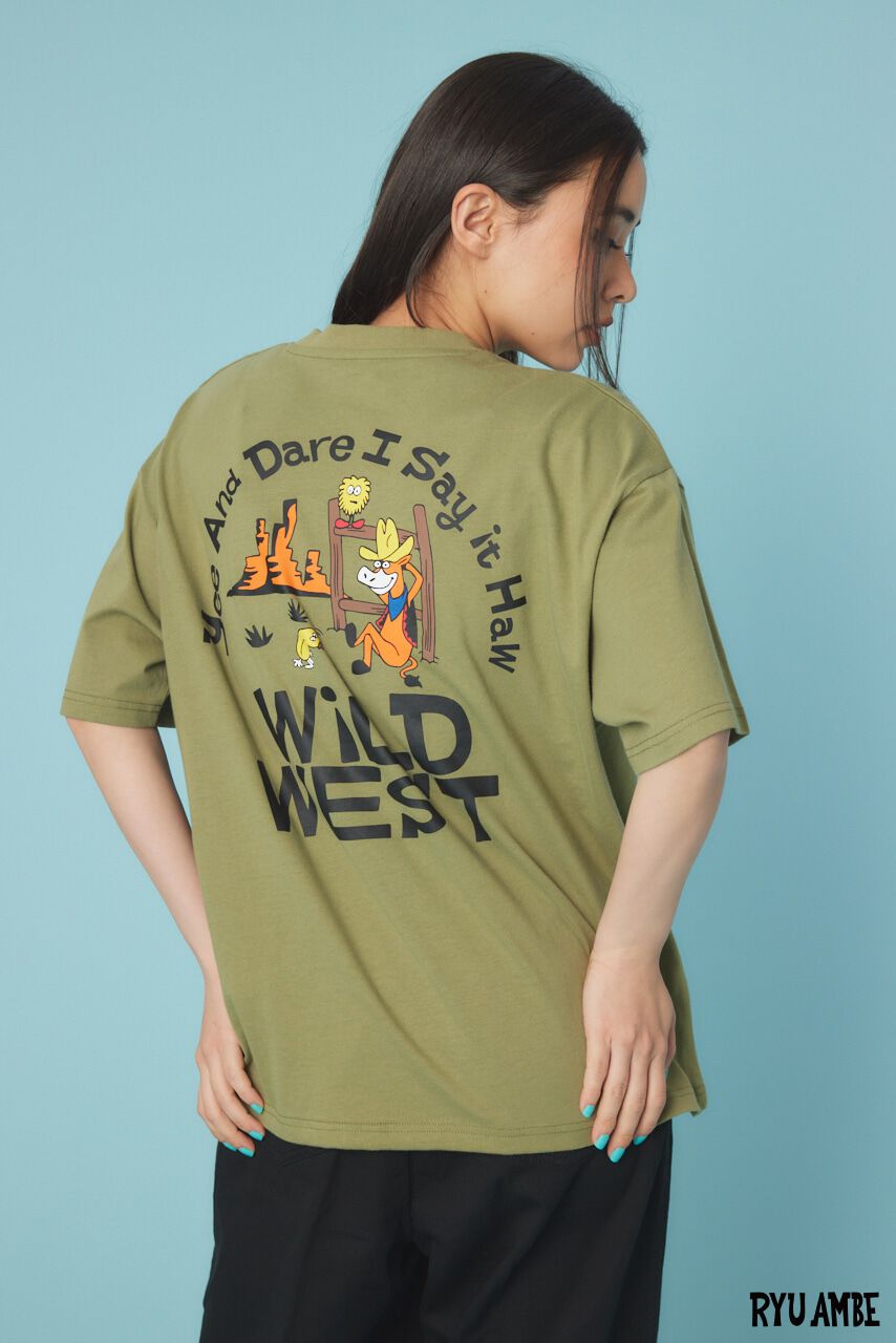 RODEO CROWNS「(Ryu Ambe)MOTIF刺繍Tシャツ」|Tシャツ・カットソー|