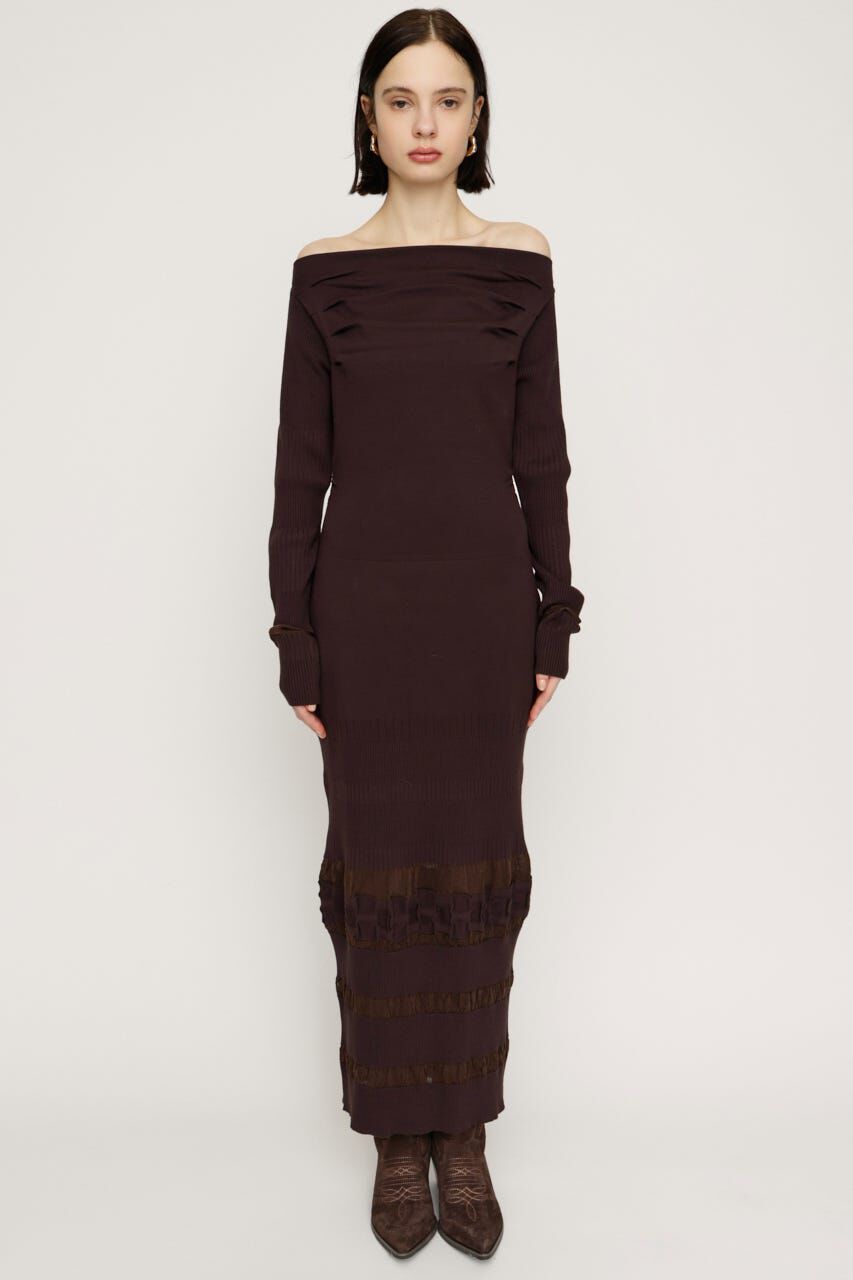 SLY「OFF SHOULDER KNIT ワンピース」|ワンピース|