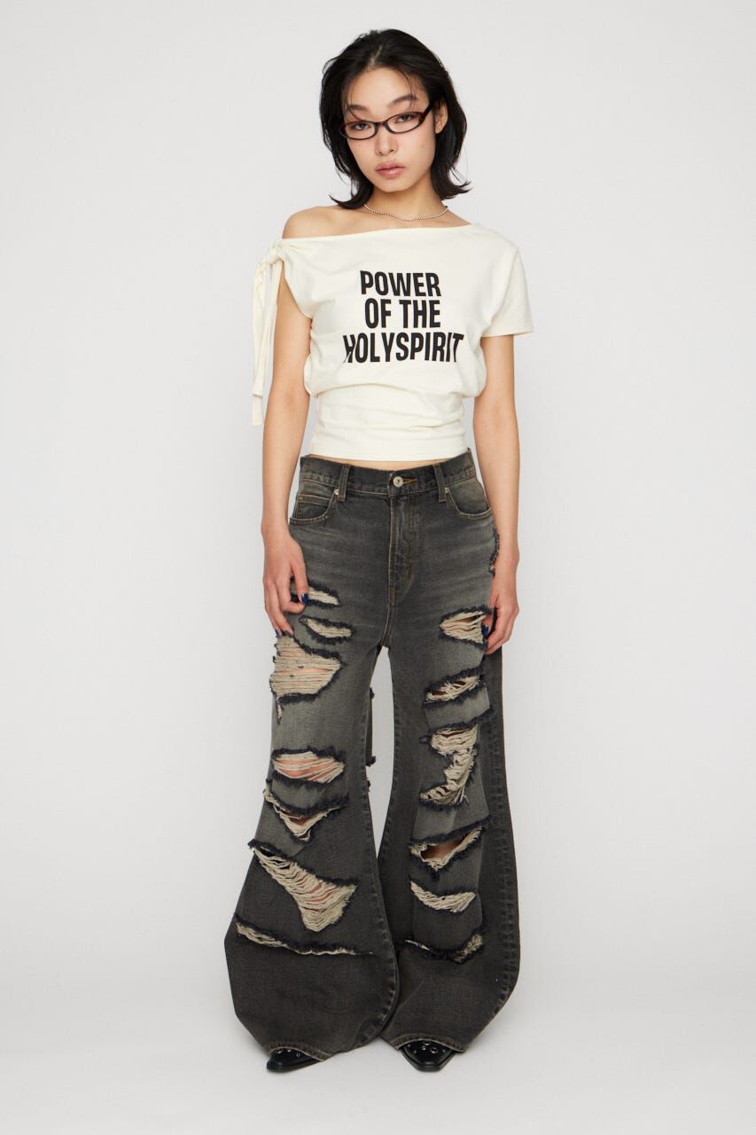 LAGUA GEM「MANY CRASH LOOSEY デニム」|デニム|