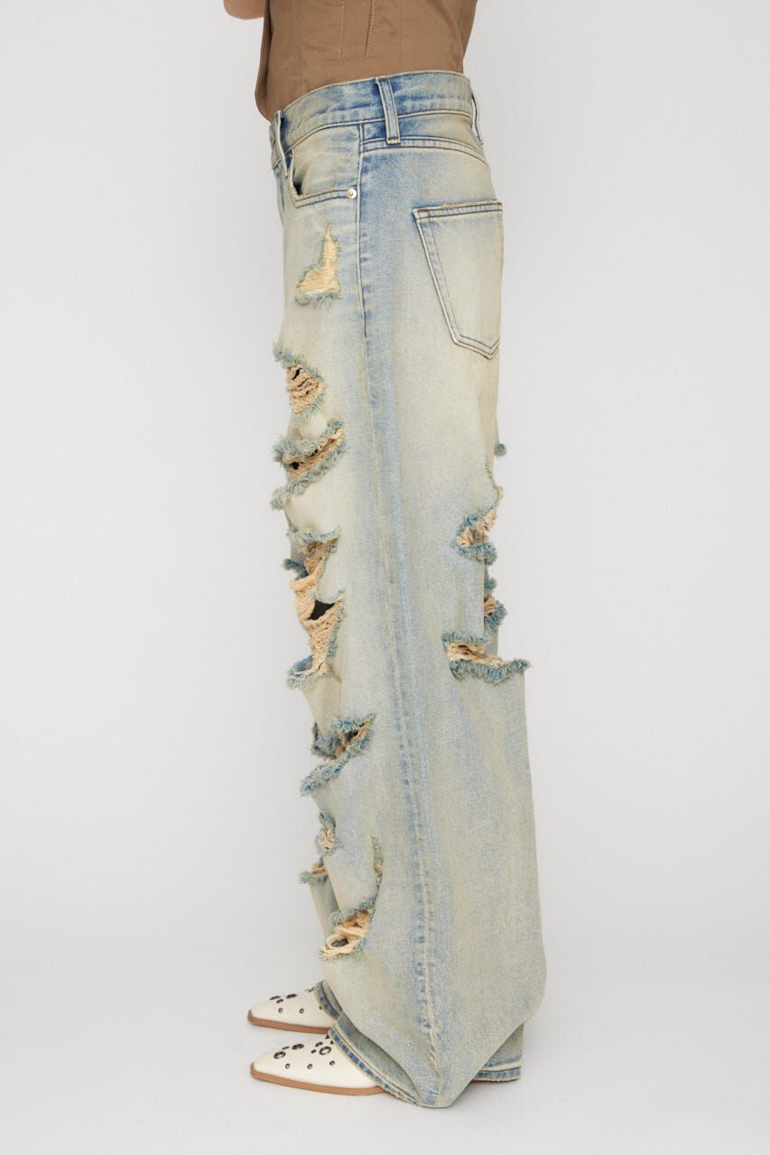 LAGUA GEM「MANY CRASH LOOSEY デニム」|デニム|