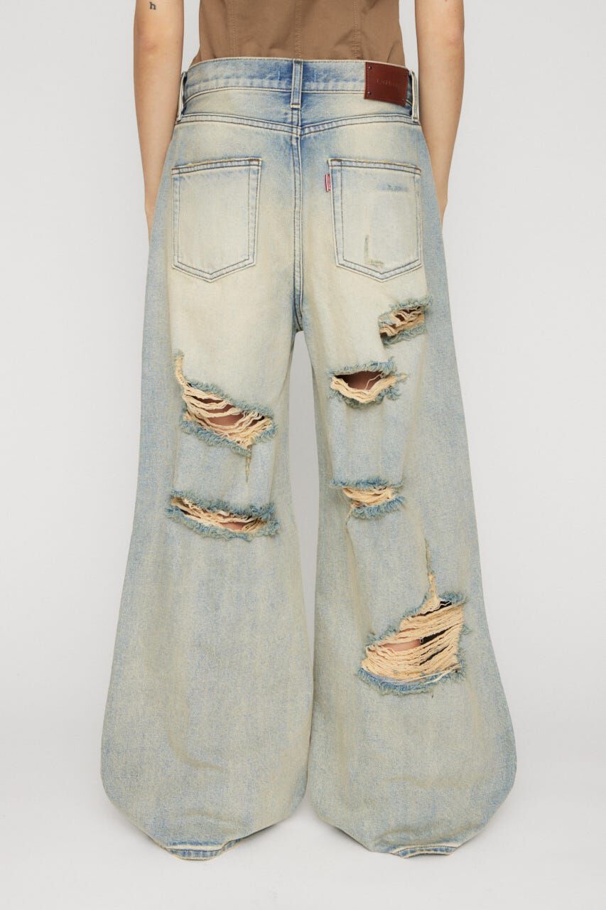 LAGUA GEM「MANY CRASH LOOSEY デニム」|デニム|