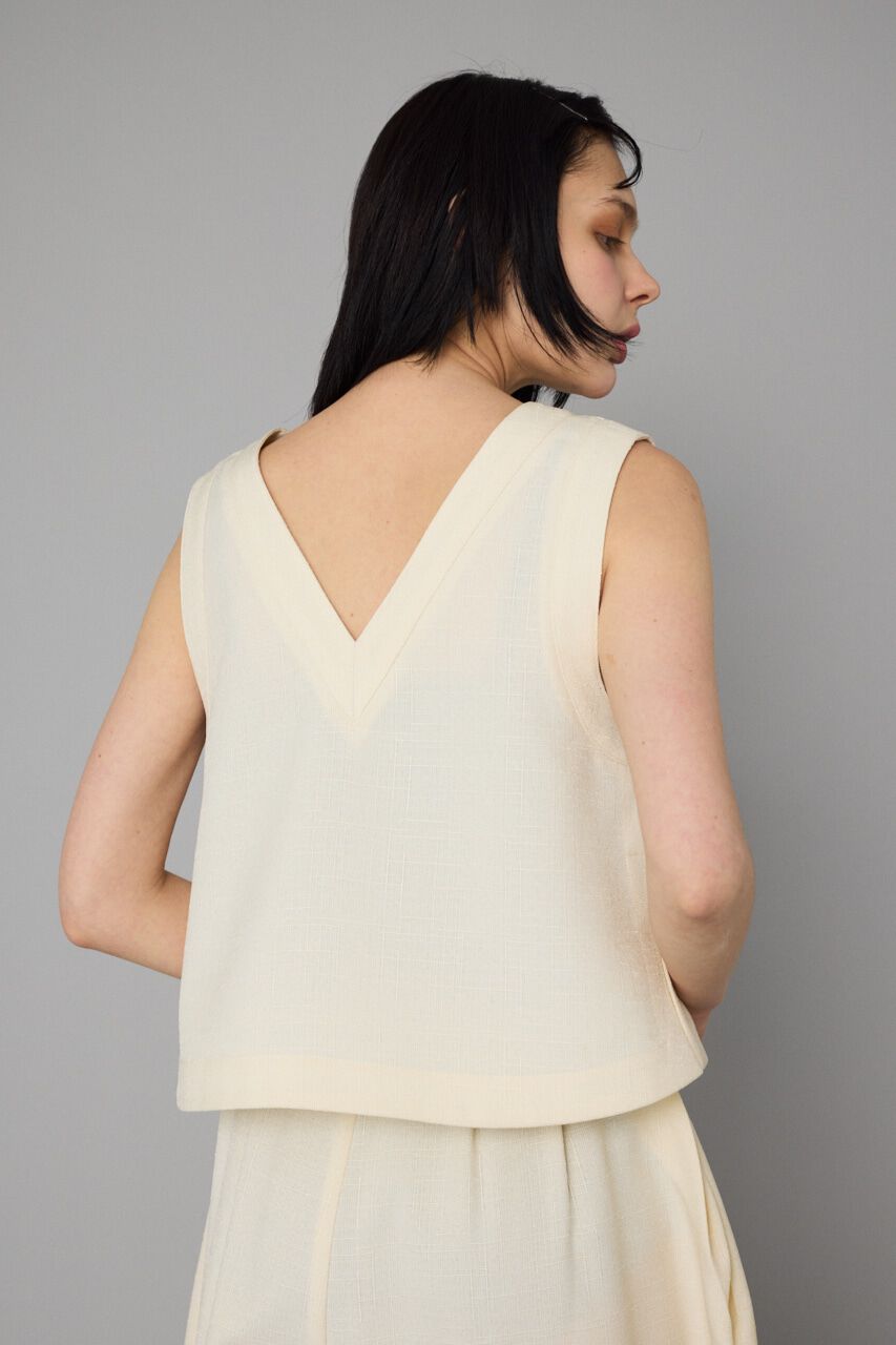 HeRIN.CYE「V neck vest」|ダウンベスト・ベスト|