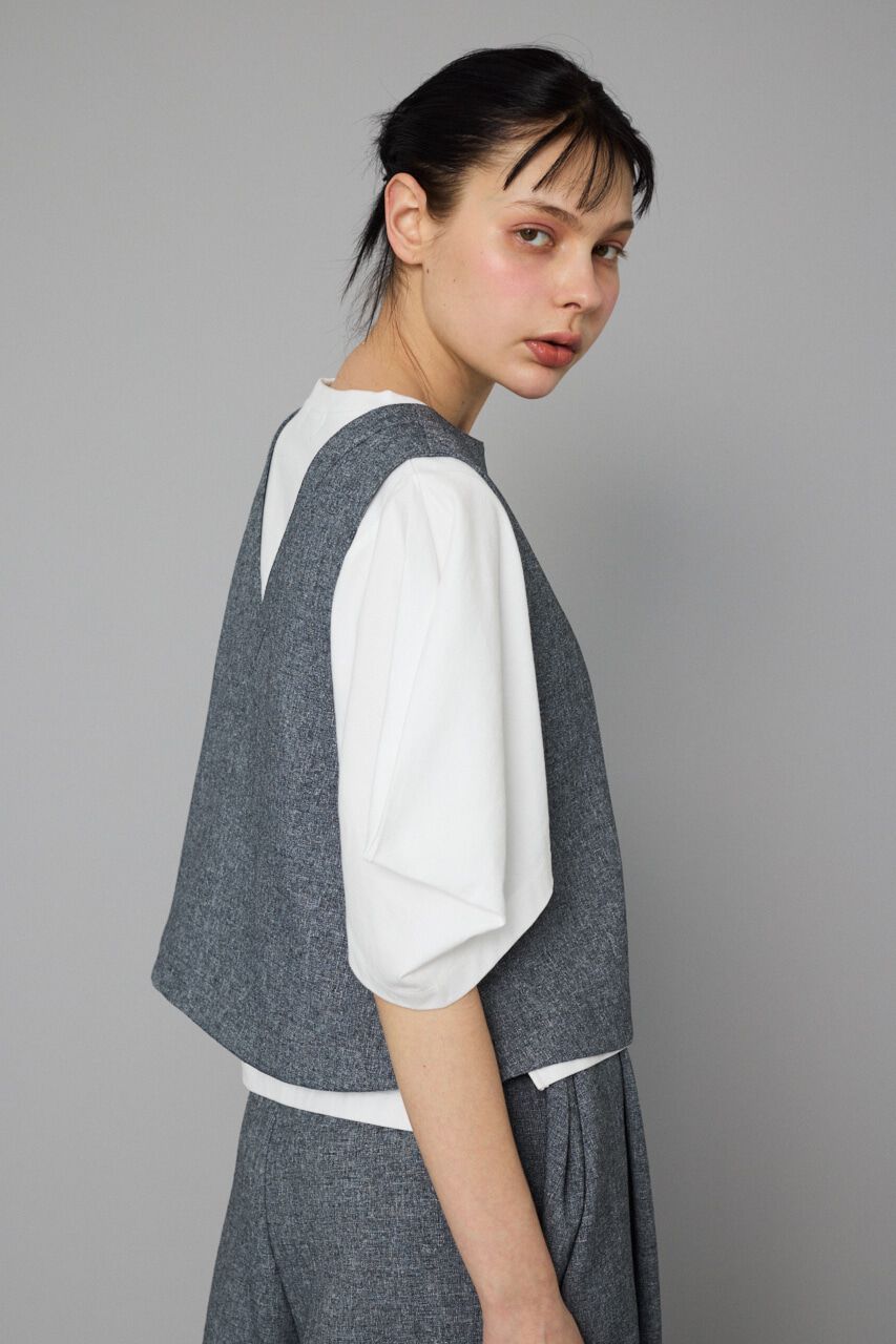 HeRIN.CYE「V neck vest」|ダウンベスト・ベスト|