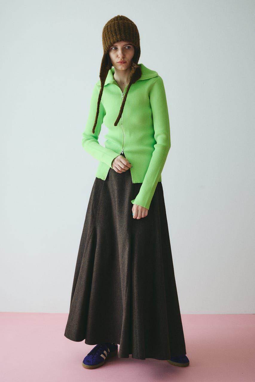 HeRIN.CYE「Herringbone maxi skirt」|スカート|BRN