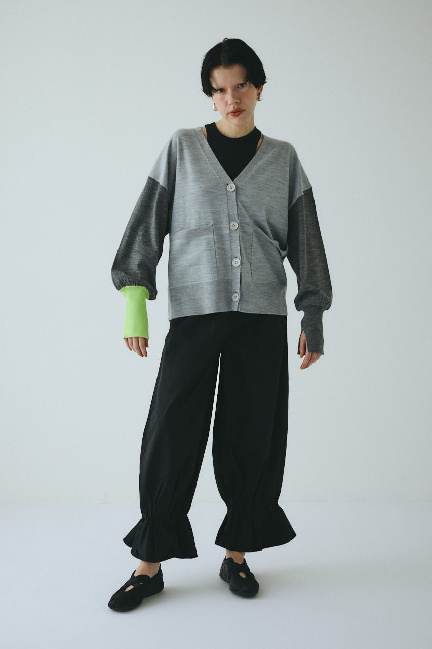 HeRIN.CYE「Bicolor knit cardigan」|カーディガン|