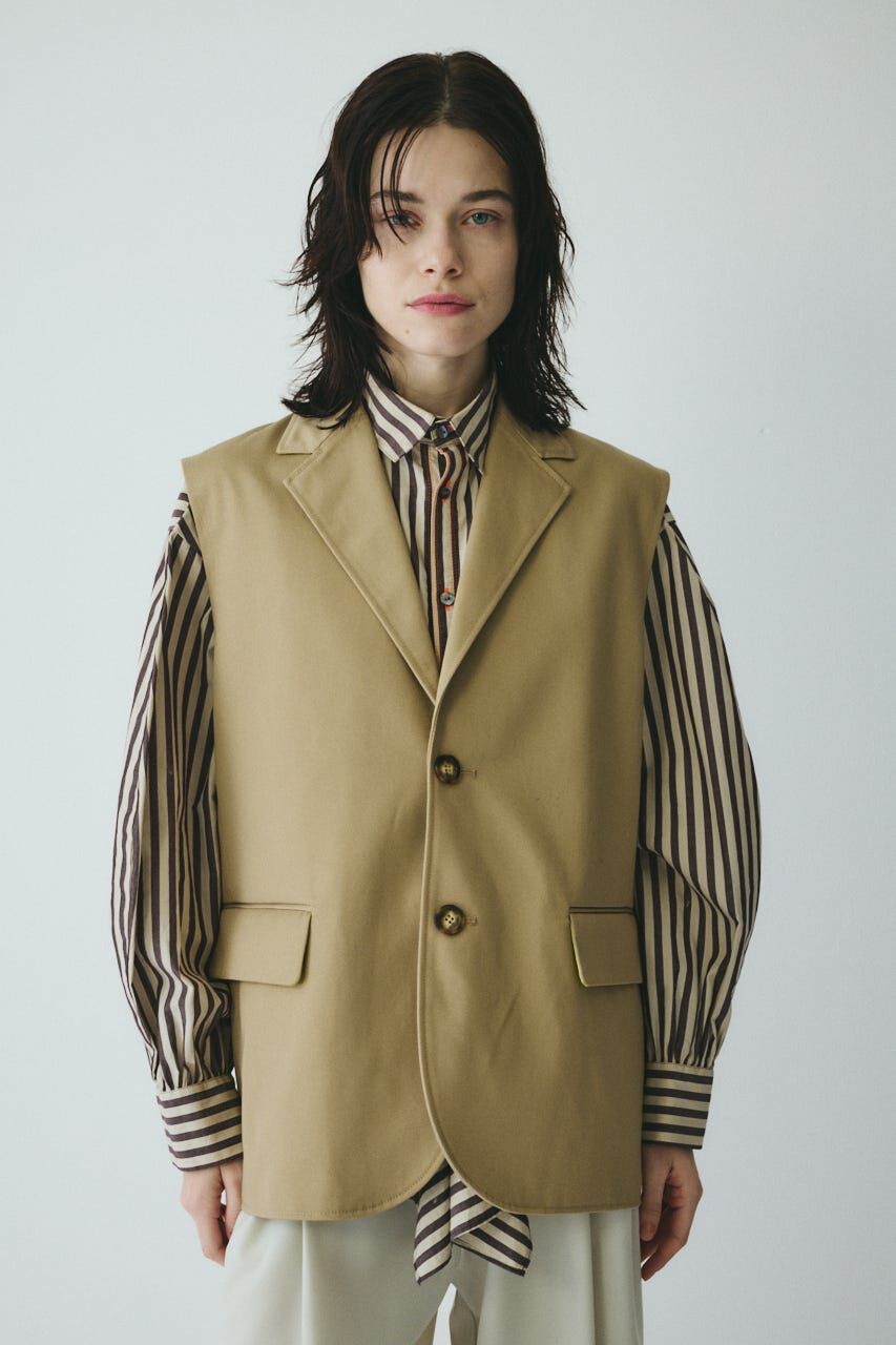 HeRIN.CYE「Big vest」|ダウンベスト・ベスト|BEG