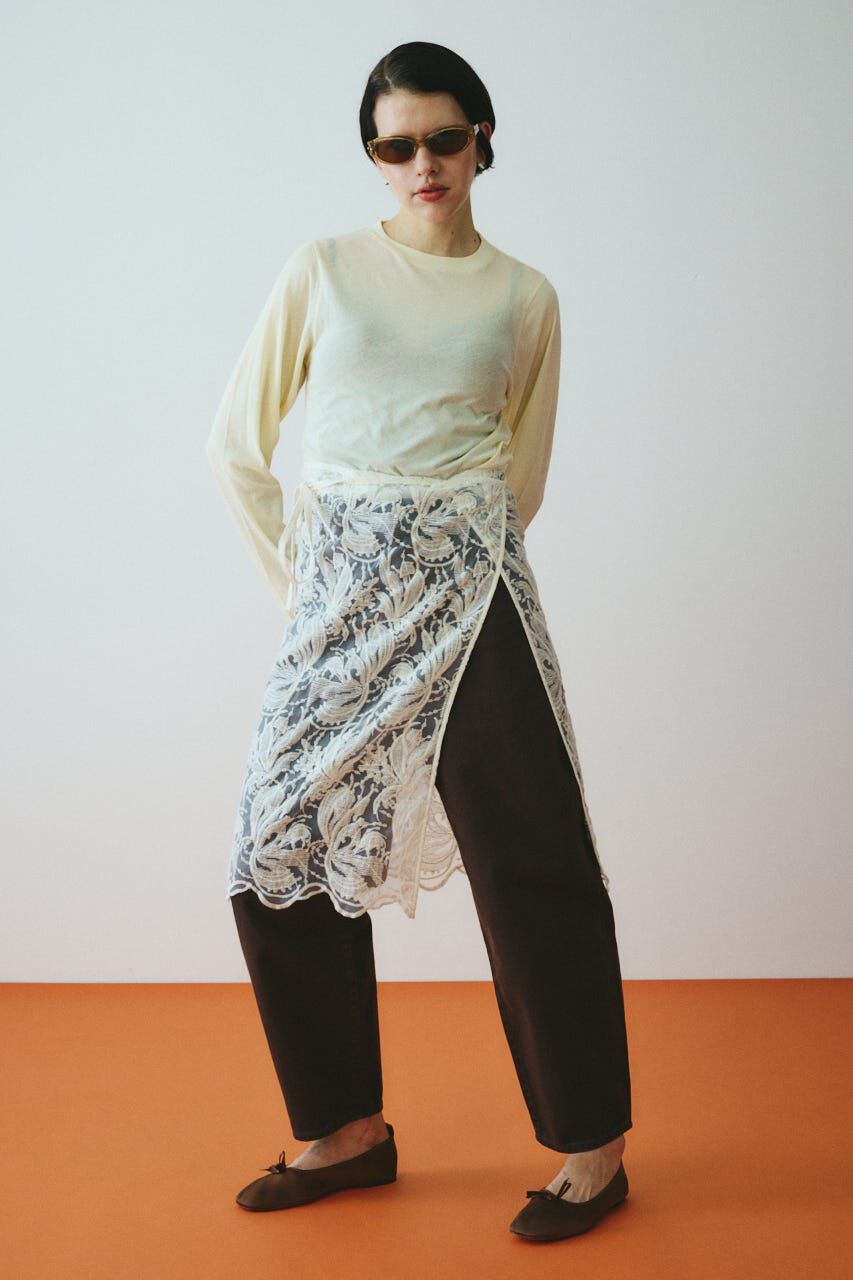 HeRIN.CYE「Lace wrap skirt」|スカート|O/WHT1