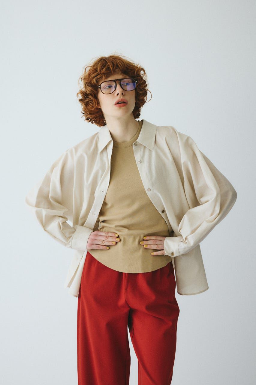 HeRIN.CYE「Back shirring shirt」|シャツ・ブラウス|