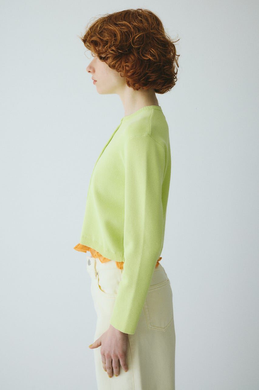 HeRIN.CYE「Double hem knit cardigan」|カーディガン|