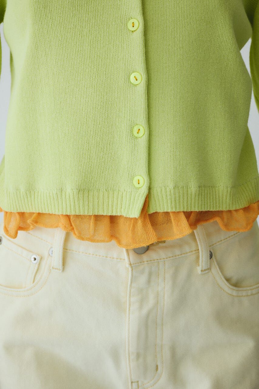 HeRIN.CYE「Double hem knit cardigan」|カーディガン|