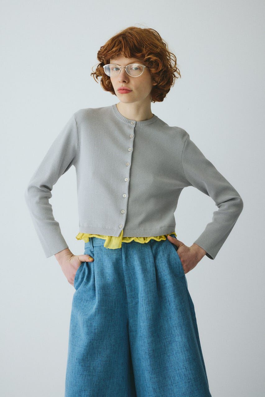 HeRIN.CYE「Double hem knit cardigan」|カーディガン|