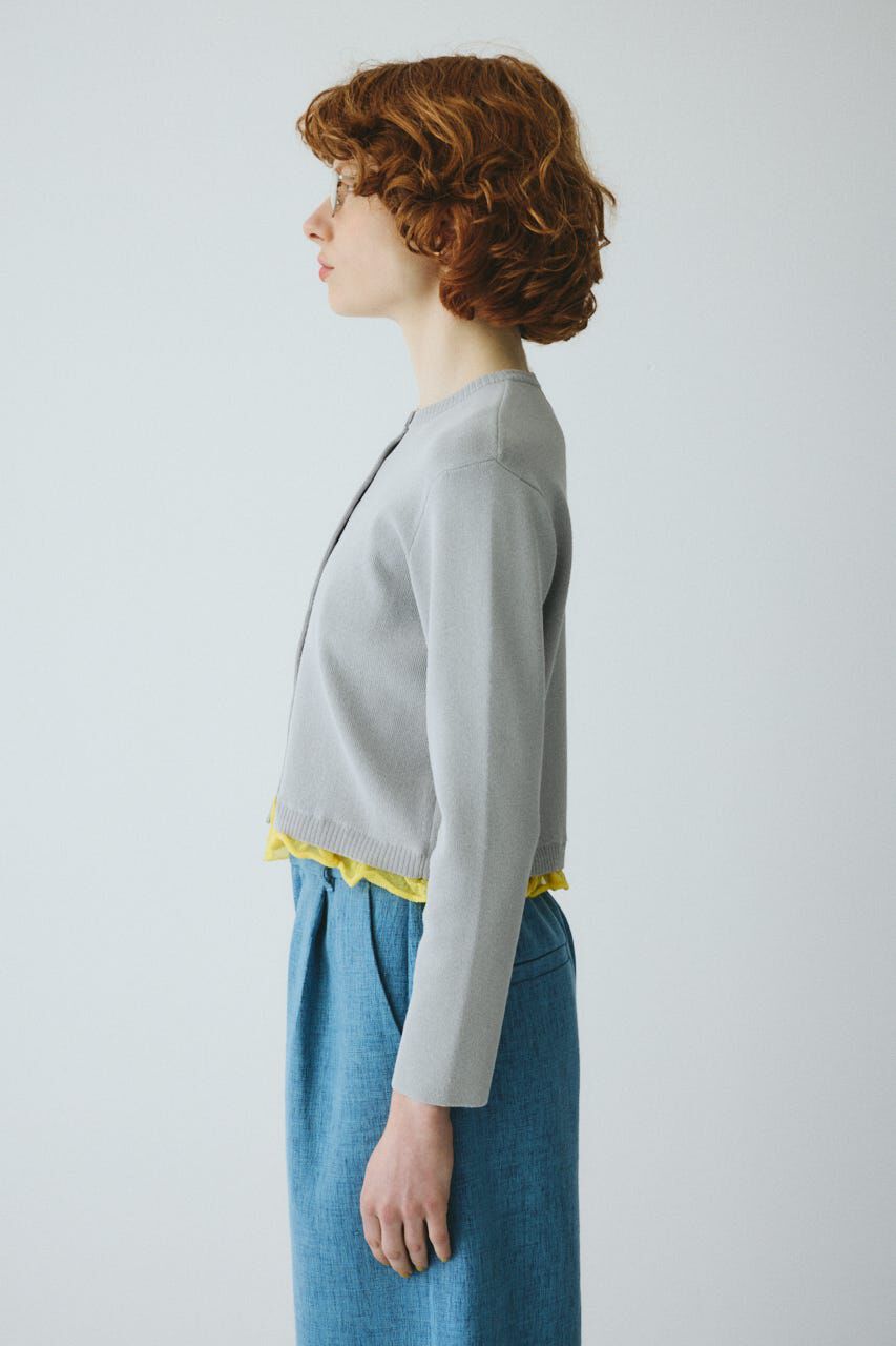 HeRIN.CYE「Double hem knit cardigan」|カーディガン|