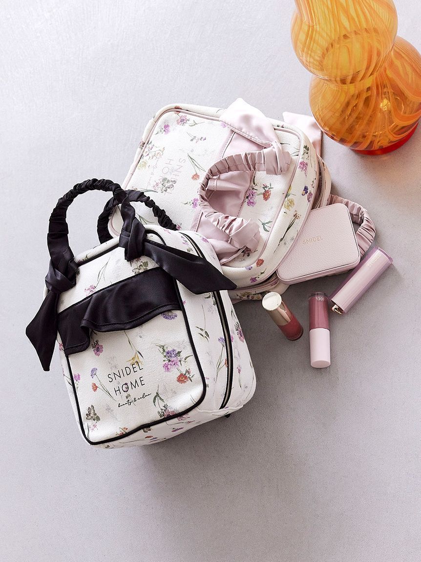 SNIDEL HOME「キャンバストラベルポーチ（FLOWER）」|ポーチ|