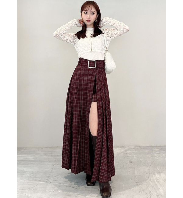 RESEXXY「ワイドプリーツレイヤードフレアスカート」|スカート|