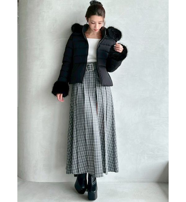 RESEXXY「ワイドプリーツレイヤードフレアスカート」|スカート|