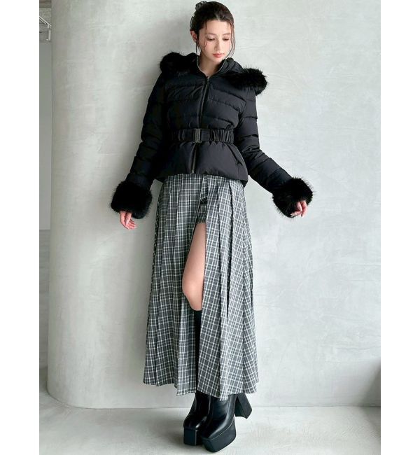 RESEXXY「ワイドプリーツレイヤードフレアスカート」|スカート|