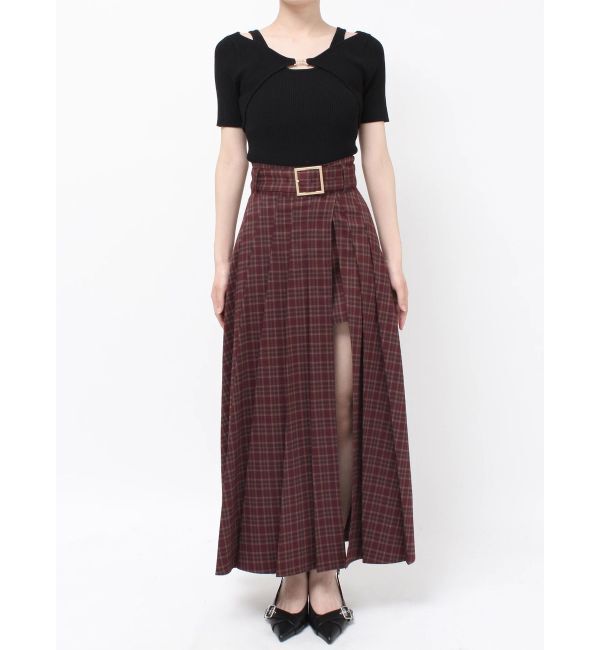 RESEXXY「ワイドプリーツレイヤードフレアスカート」|スカート|