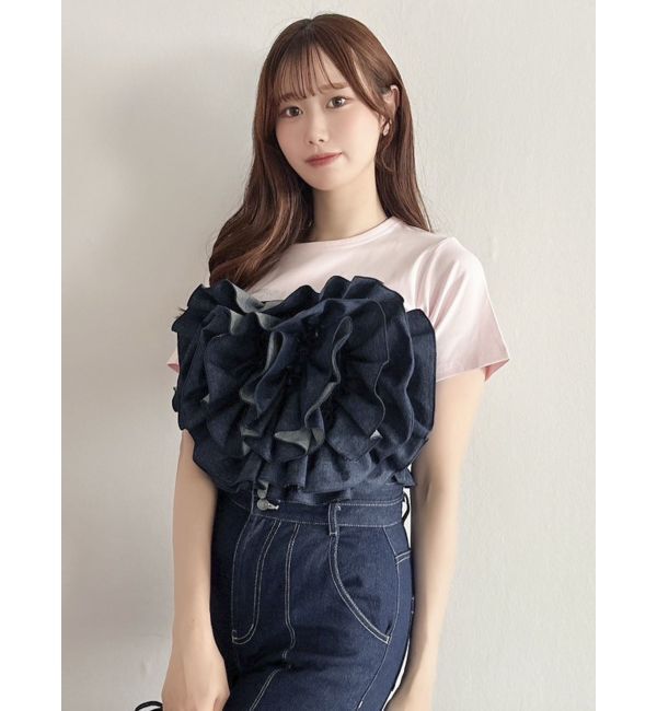 dazzlin「モチーフフラワービスチェ」|キャミソール|