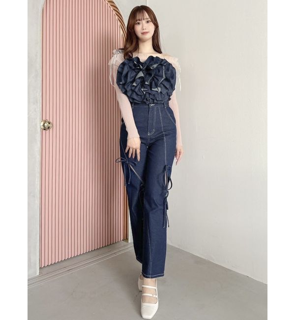 dazzlin「モチーフフラワービスチェ」|キャミソール|