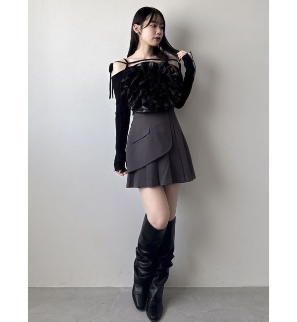 dazzlin「モチーフフラワービスチェ」|キャミソール|