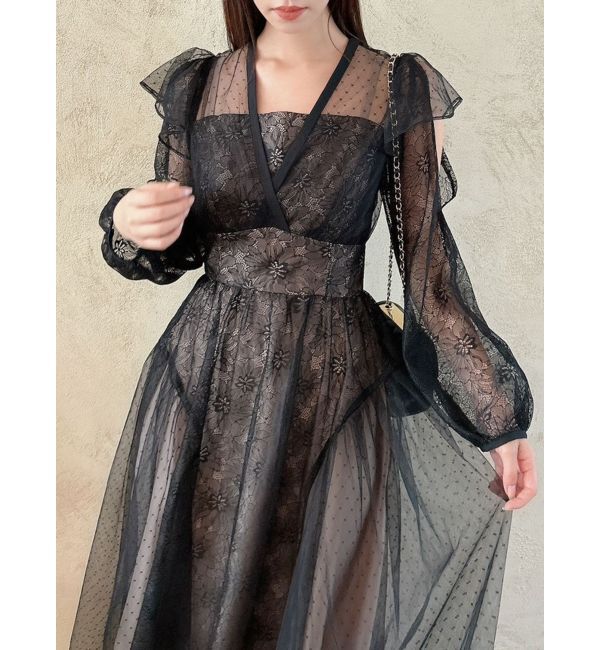 dazzlin「MIXレースドレス」|ドレス|