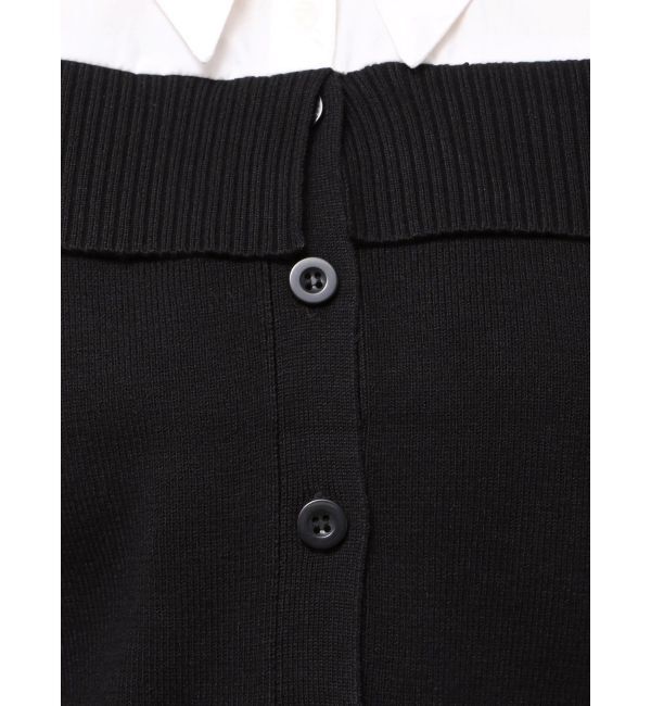 dazzlin「シャツレイヤードライクニットトップス」|ニット・セーター|