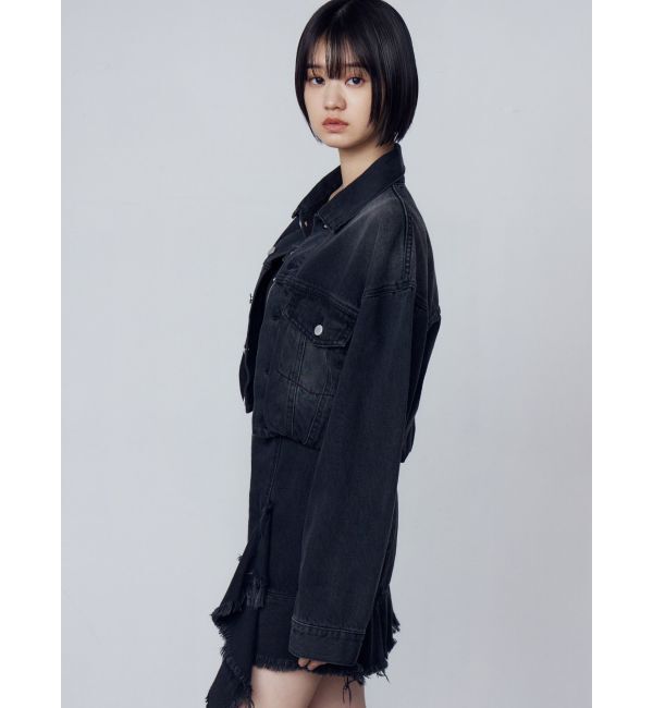 EMODA「バルーンコンパクトデニムブルゾン」|ブルゾン・スタジャン|